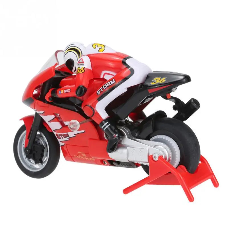 1:28 Scale RC Motorcycle – High-Speed 15KM/H Electric Remote Control