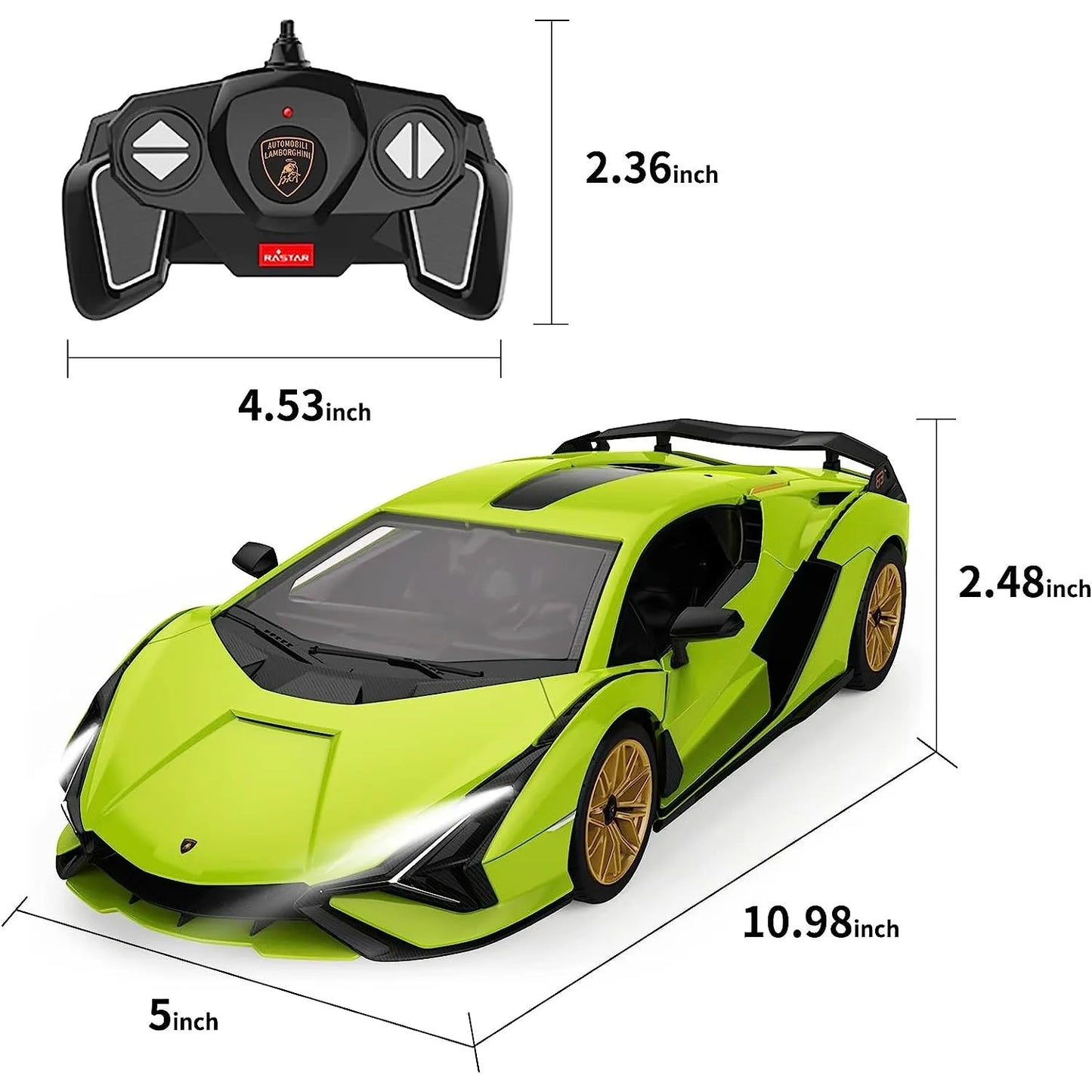 Lamborghini Remote Control Car 1:18 Scale DIY Kit