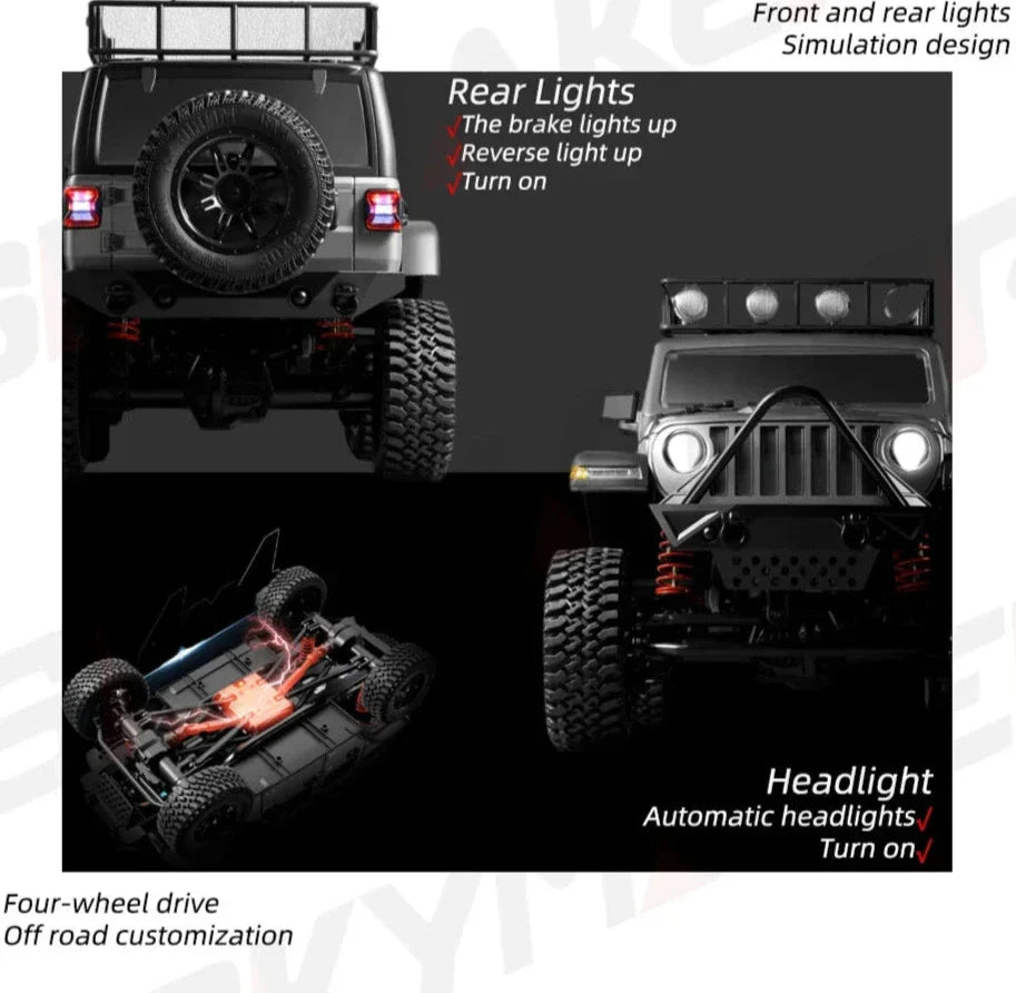 MN128 1/12 RC Car 4WD Jeep Model 2.4G Remote Control4X4 Off Road