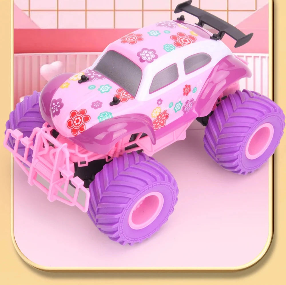 pink remote control car for girls (barbie car beetle)