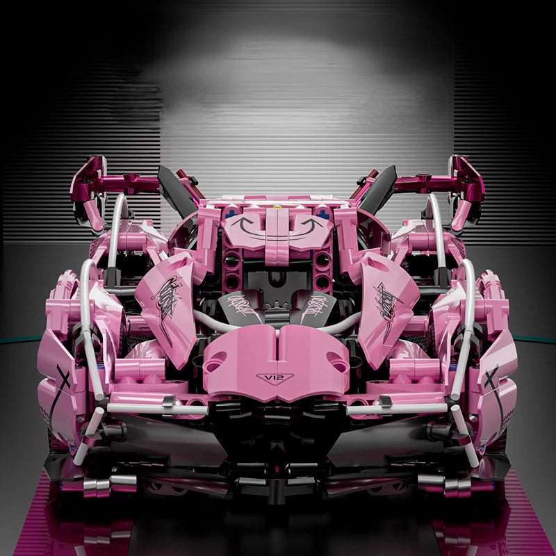 Lego Remote Control Car 1:14 Pink V12 Roadster