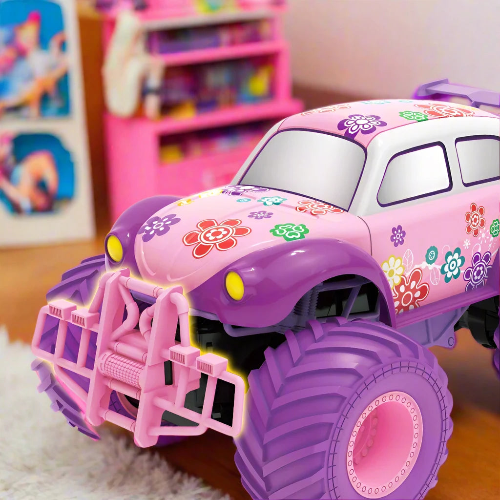 pink remote control car for girls (barbie car beetle)