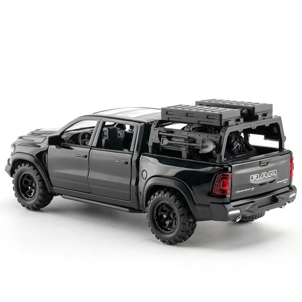 1:32 Mammoth 1000 TRX Alloy Pickup Car Model – Diecast Metal Off-road Vehicle  Sound & Light Simulation