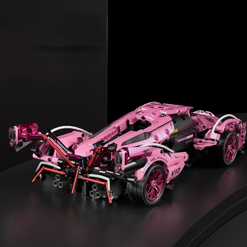 Lego Remote Control Car 1:14 Pink V12 Roadster